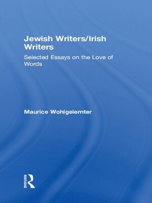 cover image of Jewish Writers/Irish Writers